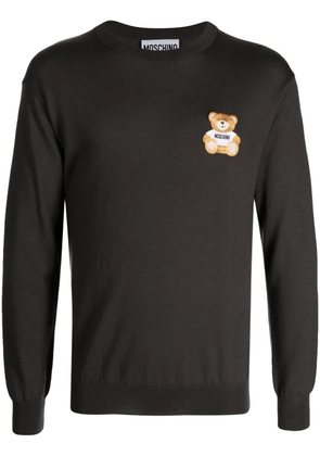 Moschino Teddy Bear virgin-wool top - Grey