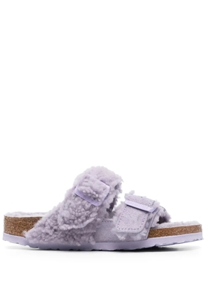 Birkenstock Teddy Split buckled slides - Purple
