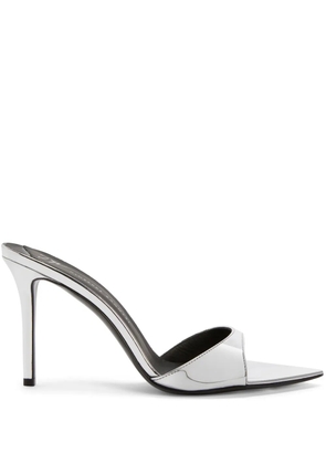 Giuseppe Zanotti 70mm Intriigo leather sandals - Silver