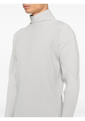 Homme Plissé Issey Miyake pleated halterneck top - Grey