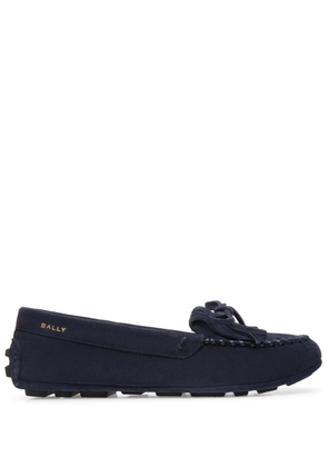 Bally tassel-detail suede loafers - Blue
