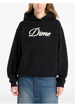 dime Cursive logo hoodie - Black
