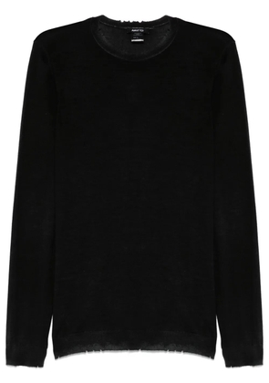 Avant Toi faded sweater - Black