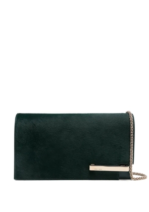 Giorgio Armani brushed-finish clutch - Green