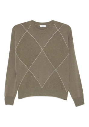 Peserico diamond-pattern sweater - Green