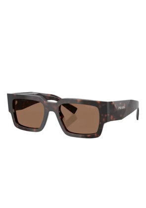 Prada Eyewear rectangle-frame sunglasses - Brown