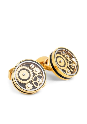 Tateossian Carousel Gear cufflinks - Gold