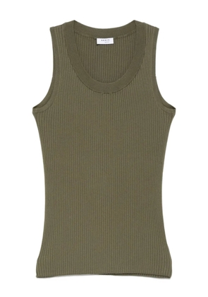 Akris Punto ribbed cotton top - Green