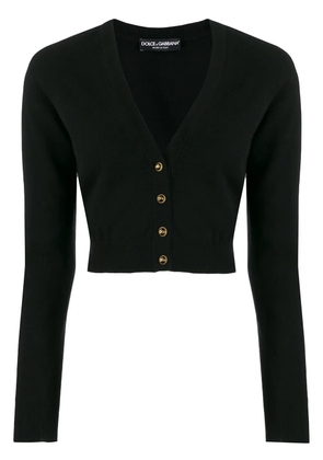 Dolce & Gabbana cropped cashmere cardigan - Black