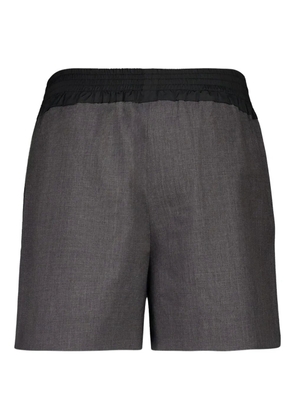 Miu Miu wool-blend elastic-waist shorts - Black