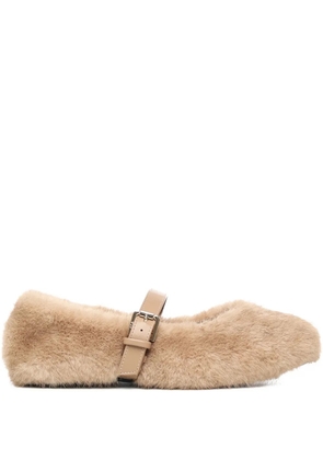 V°73 Bridget buckle-strap ballet flats - Neutrals