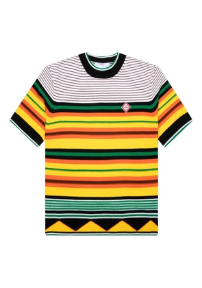 Casablanca striped T-shirt - Yellow