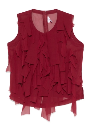 Comme Des Garçons Comme Des Garçons ruffled top - Red