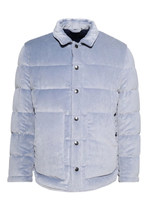 Doppiaa quilted corduroy padded coat - Blue