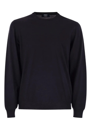Fedeli Argentina crew-neck sweater - Blue