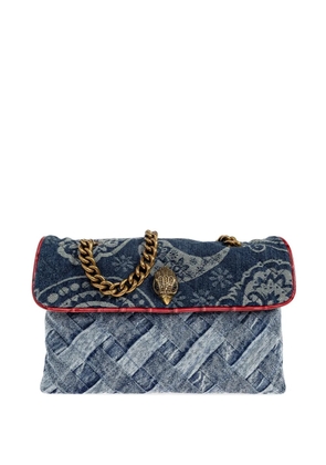 Kurt Geiger London Kensington paisley-print chain shoulder bag - Blue