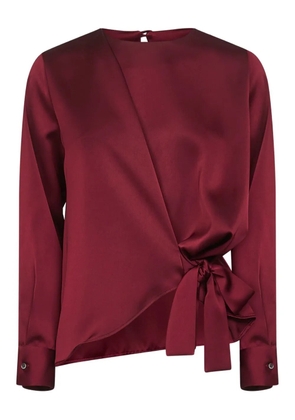 Blanca Vita asymmetric wrap top - Red