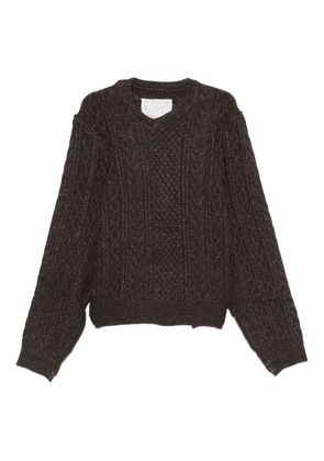 Camiel Fortgens cable-knit jumper - Brown