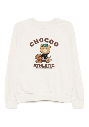 CHOCOOLATE logo-embroidered sweatshirt - Neutrals