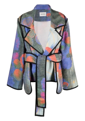 Henrik Vibskov Playa wool jacket - Blue