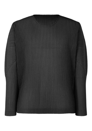 Homme Plissé Issey Miyake pleated top - Black
