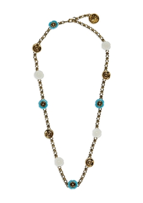 ETRO floral-charm necklace - Gold