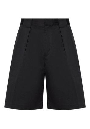 Casablanca pleated cotton shorts - Black