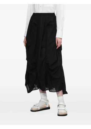 Enföld gathered draped skirt - White