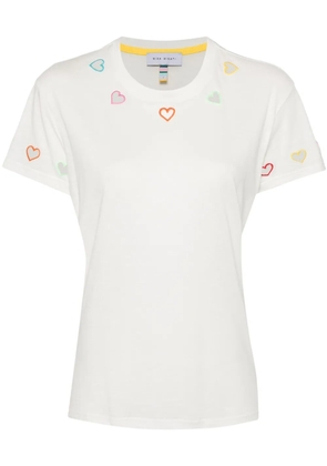 Mira Mikati cut-out heart T-shirt - White