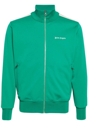 Palm Angels logo-embroidered track jacket - Green
