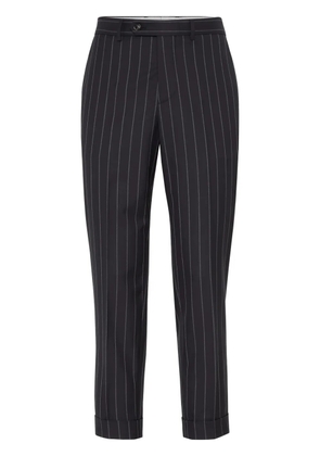 Brunello Cucinelli pinstriped tailored trousers - Black