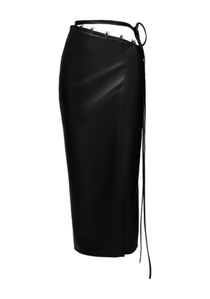 Lika wrap midi skirt - Black