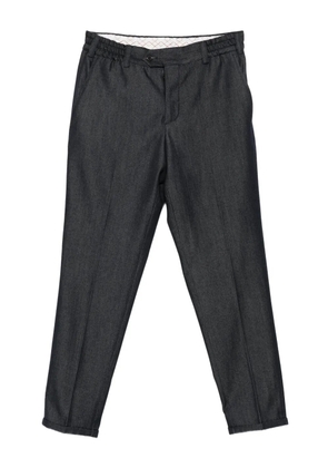 PT Torino elastic-waistband cotton trousers - Blue