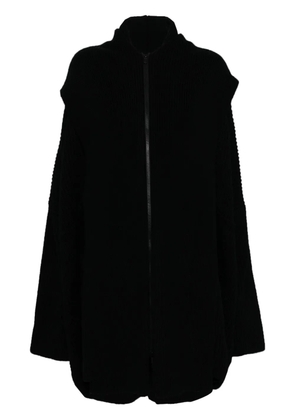 Yohji Yamamoto layered-design cardigan - Black