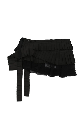 Rokh Micro pleated skirt belt - Black