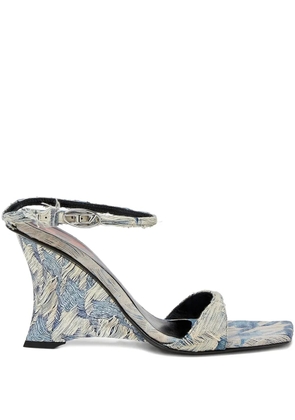 Diesel D-Amber-Wedge sandals - Blue