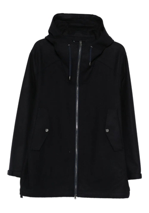 Herno hooded zip-front coat - Blue