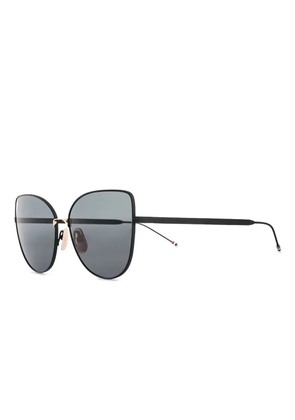 Thom Browne Eyewear cat-eye metal sunglasses - Silver