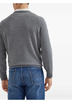 Brunello Cucinelli crew neck cashmere sweater - Grey
