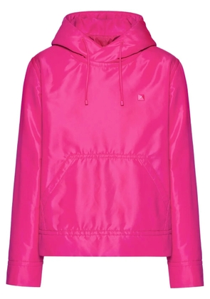 Valentino Garavani stud-detail padded hoodie - Pink
