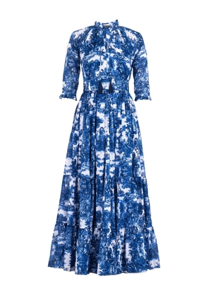 Samantha Sung floral-printed maxi dress - Blue