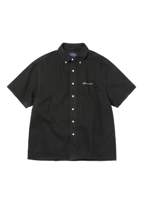This Is Never That embroidered short-sleeve shirt - Black