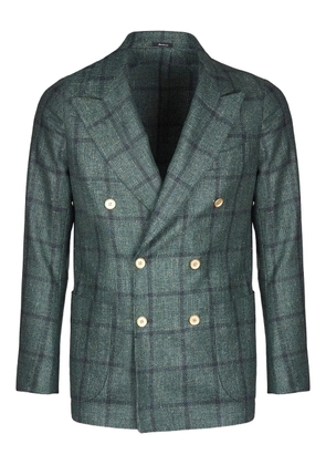 SARTORIO NAPOLI double-breasted check jacket - Green