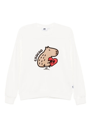 CHOCOOLATE logo-printed sweatshirt - White