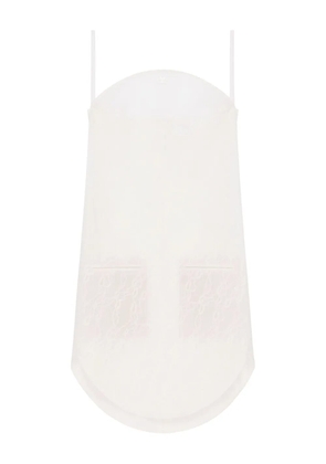 Courrèges lace-embroidered mini dress - White