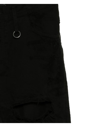 Julius ribbed taper jeans - Black