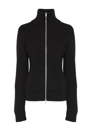 Maison Margiela ribbed zip-fastening cardigan - Black