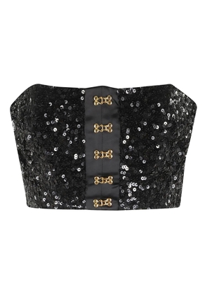 Elisabetta Franchi cropped top - Black