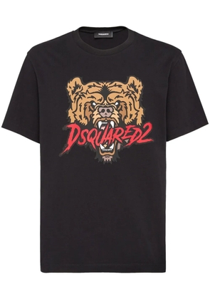 DSQUARED2 graphic-print cotton T-shirt - Black