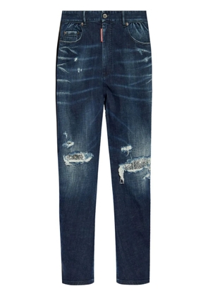 DSQUARED2 distressed straight jeans - Blue